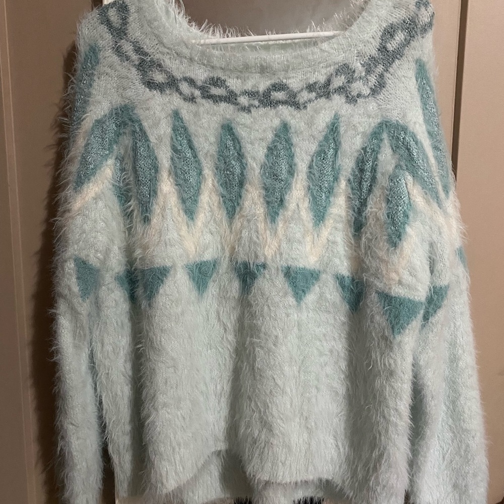 Gorgeous blue Lauren Conrad eyelash sweater